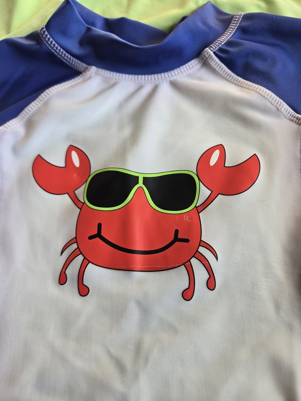 Lot of 2 Baby Boys 18M Swim & Graphic Tees – Leveret UPF 50 + Joe Boxer Crab Tee - Picture 5 of 7